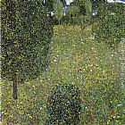 Gustav Klimt Canvas Paintings - Garden Landscape